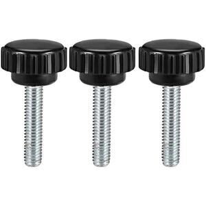 uxcell M6 x 30mm Knurled Clamping Knobs - 3 Pcs
